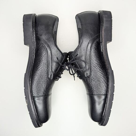 Mephisto Melchior black leather pebble grain cap toe lace up comfort size 10.5 main image 12